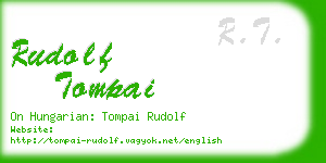 rudolf tompai business card